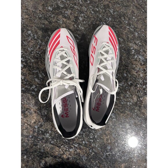 adidas F50 Messi Elite FG Mens Soccer Cleats White Red JP5593 Men\'s Size 13 NEW main image 4